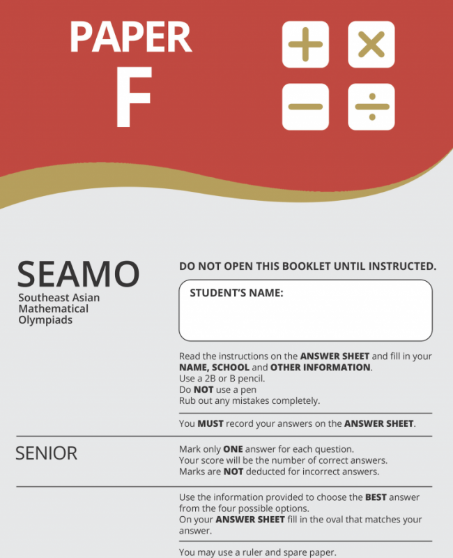 SEAMO PAPER F – Practice Course