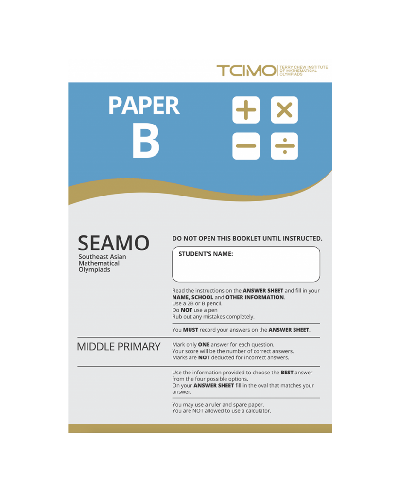 SEAMO SAMPLE PAPER B – LMS – SEAMO Sri Lanka